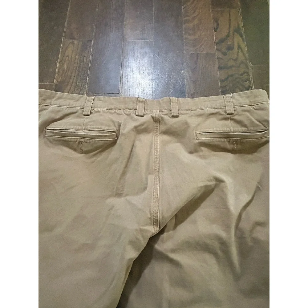 Duluth Trading Co Mens Flex Ballroom Khakis Brown Pants Sz 44 X 32